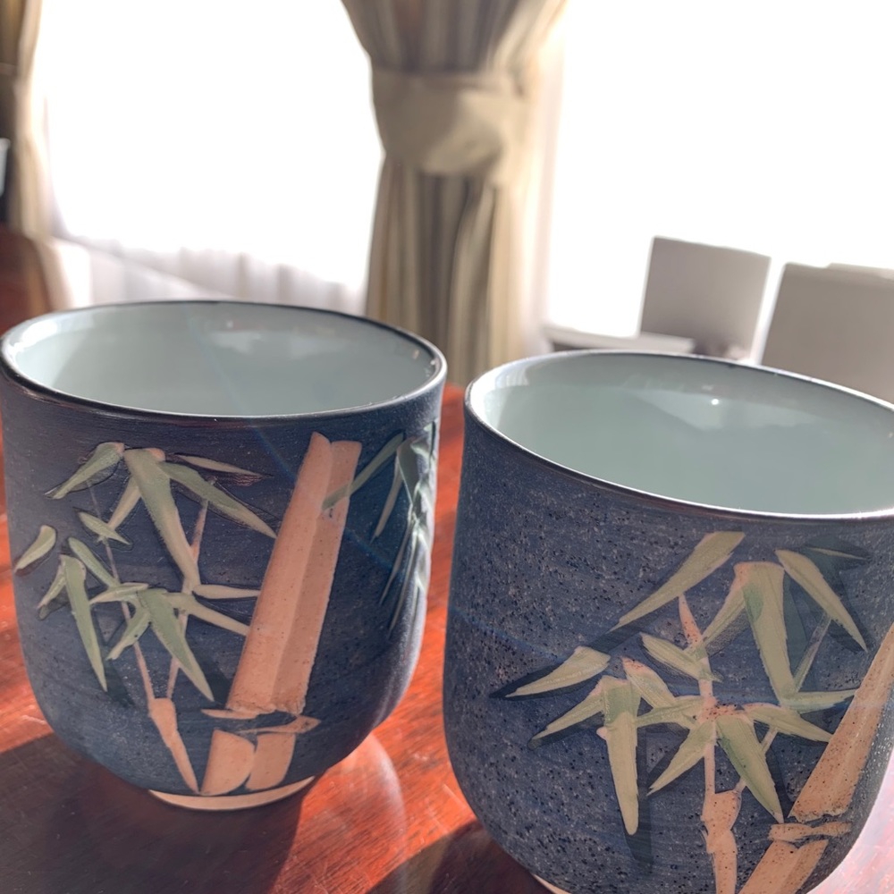 Japanese Handmade Large Cup Set - Picture 2 of 5